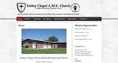 Desktop Screenshot of embrychapel.org